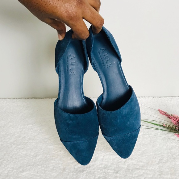 Able Sarai Pointed Leather Flat - Picture 3 of 9